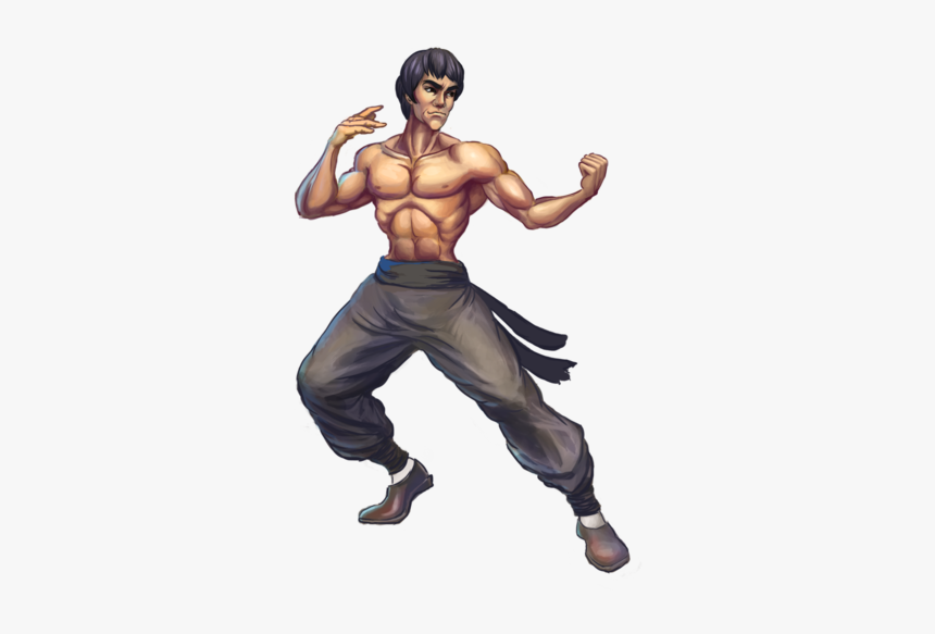 Bruce Lee Png Bruce Lee Cartoon Drawing Transparent Png
