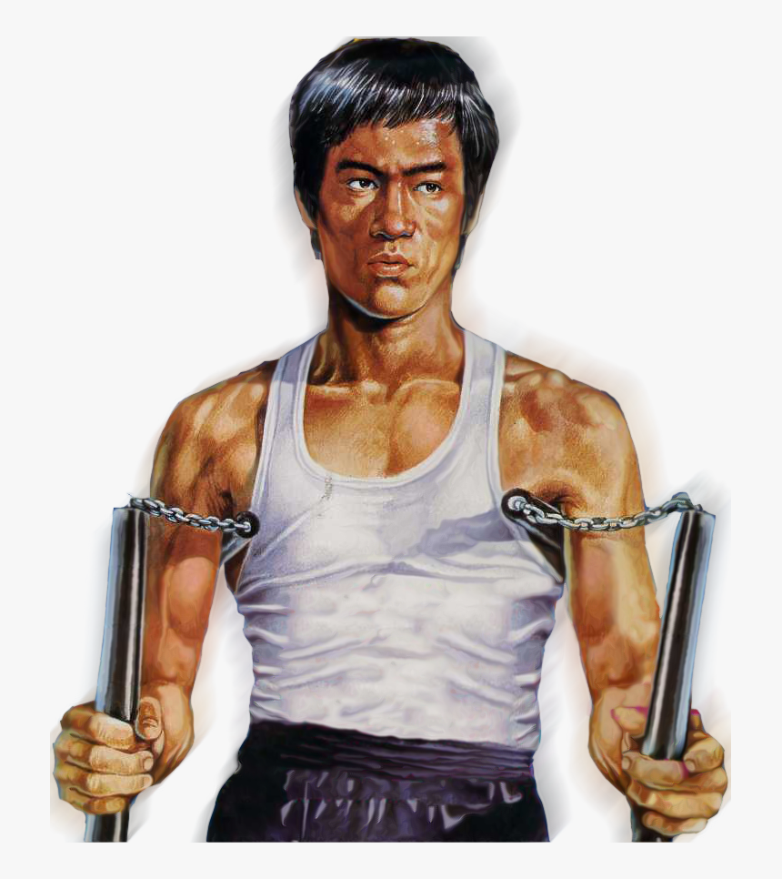 Lee And Double Nunchaku By Gdsfgs - Double Nunchaku, HD Png Download