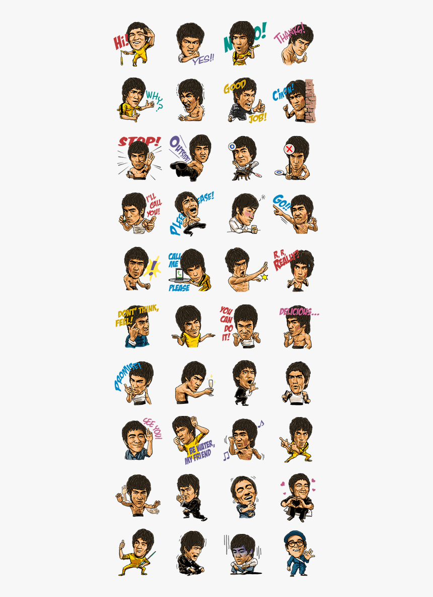 Telegram Bruce Lee Sticker, HD Png Download