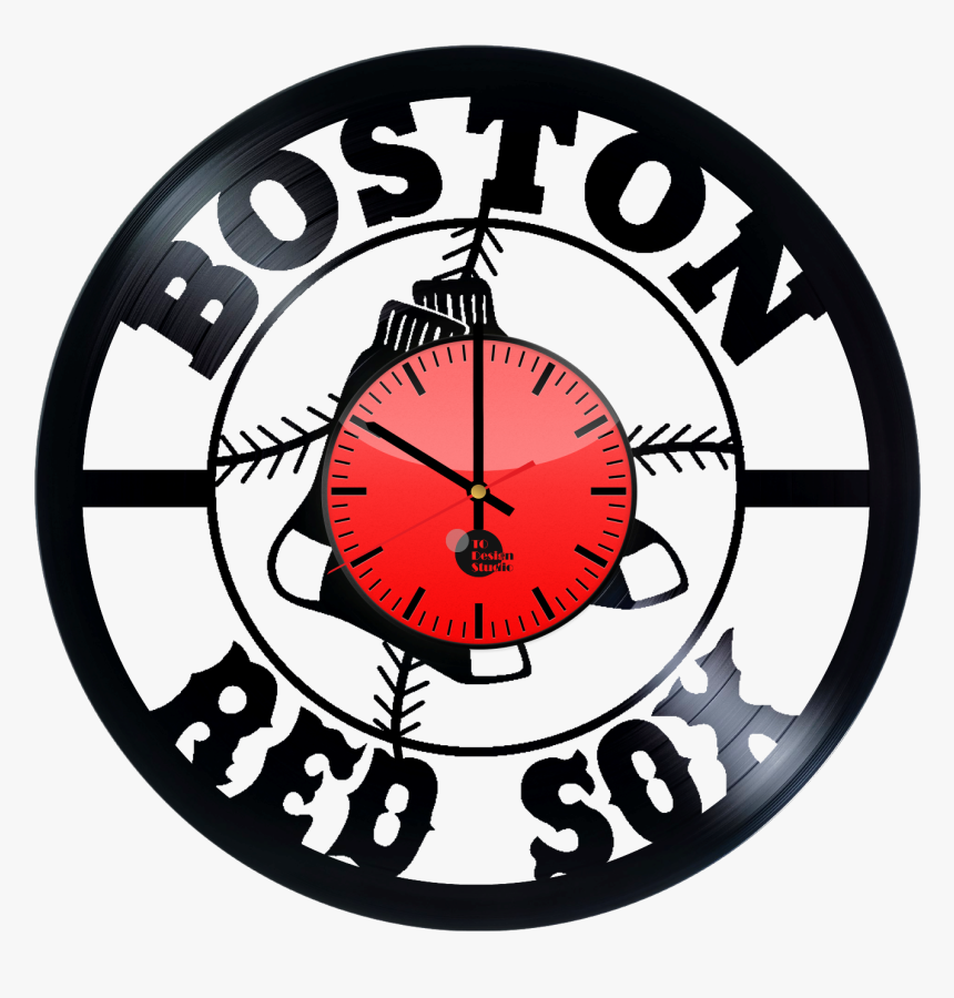 Transparent Vinyl Record Clipart - Black Boston Red Sox Logo, HD Png Download