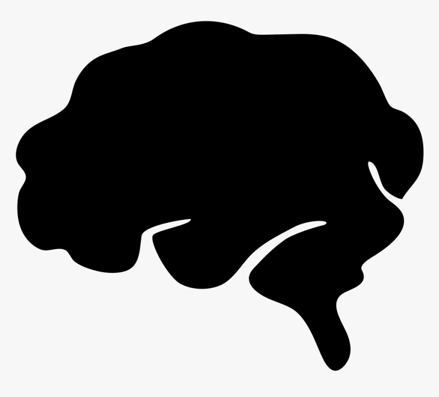 Brain Download Vector Free Png - Brain Silhouette Transparent Background, Png Download