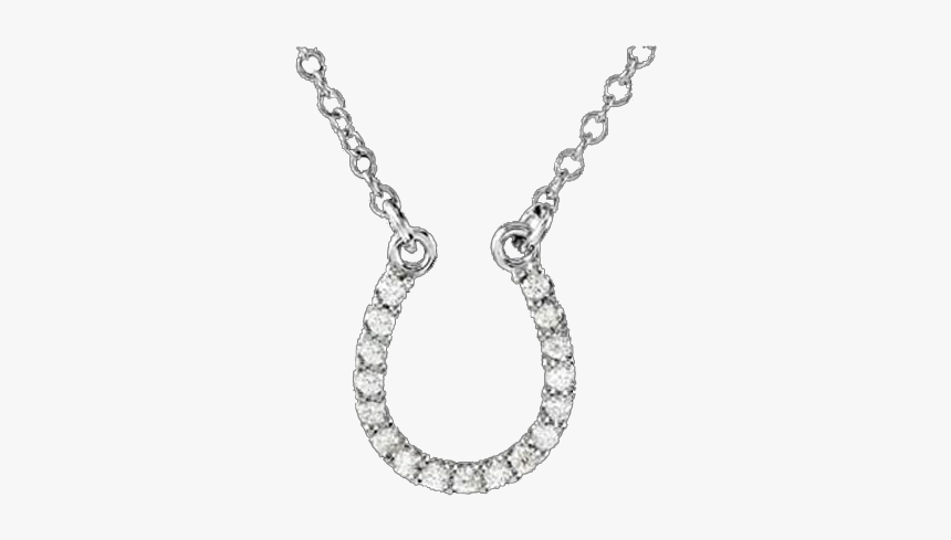 Platinum Horseshoe Necklace - Letters Jewellery Dollar, HD Png Download