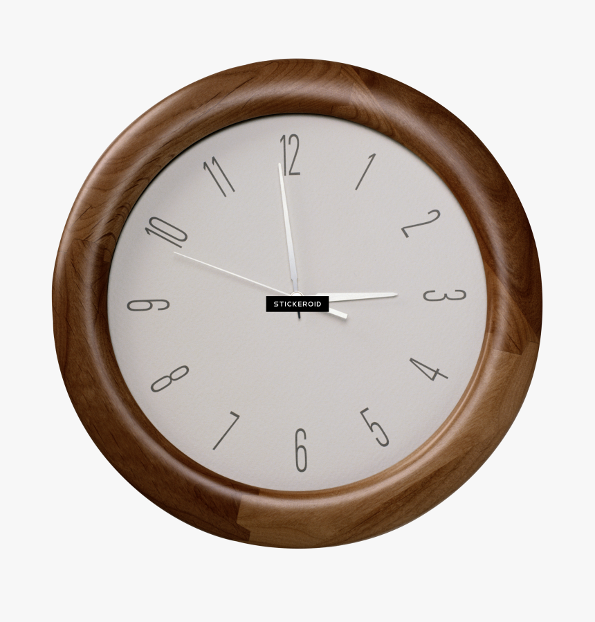 Stopwatch In Hand Clock - Wall Clock, HD Png Download