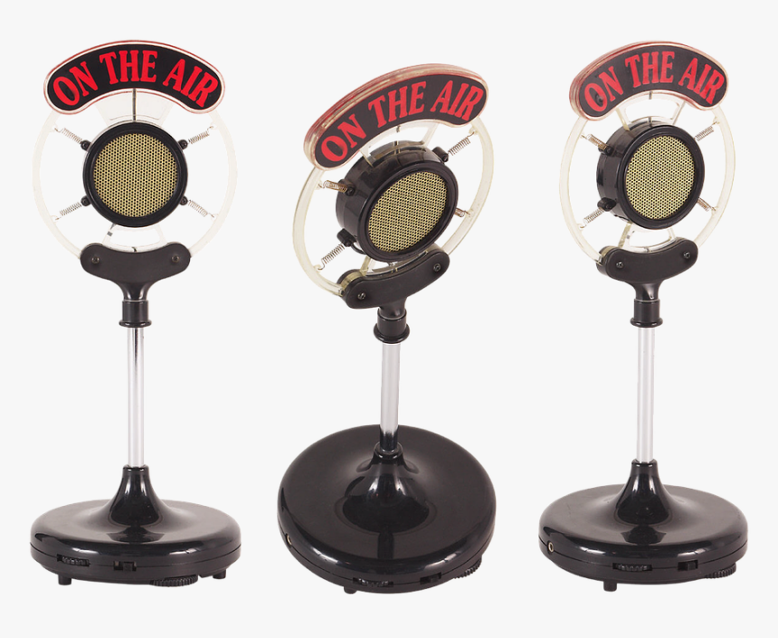 Wireless Microphone, Radio, Microphone, Sound - Old School Radio Microphones, HD Png Download