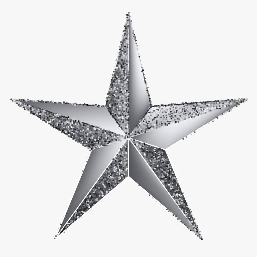 Star Clipart Silver - Silver Star Clipart, HD Png Download