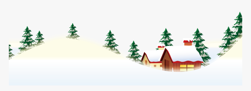 Transparent Nativity Silhouette Png - Cartoon Winter And Christmas Scene Png Transparent, Png Download