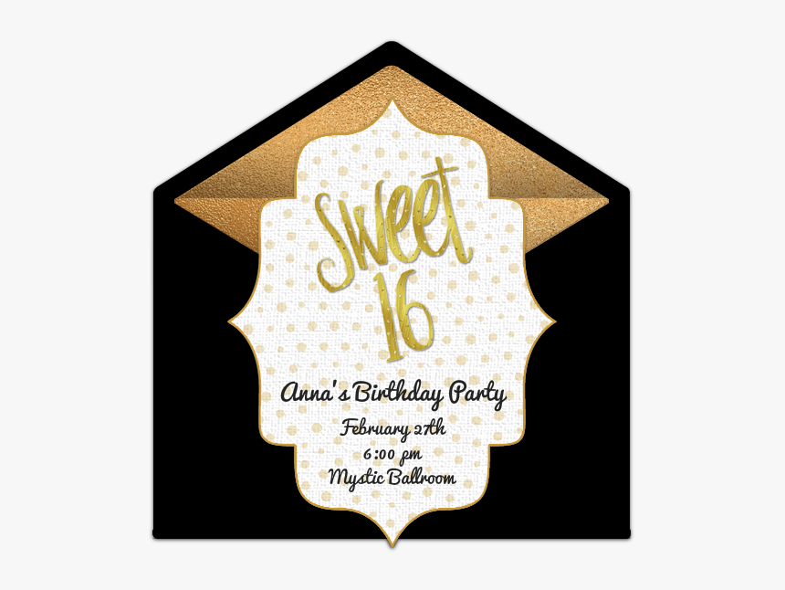 16th Birthday Invites Ideas, HD Png Download