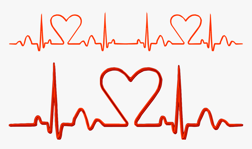 Jpg Freeuse Pulse Electrocardiography Heart Rate - Ekg Heart Vector Free, HD Png Download