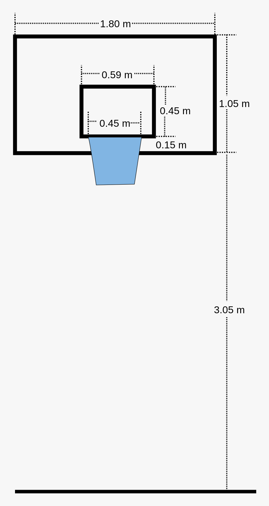 Basketball Backboard And Basket, HD Png Download