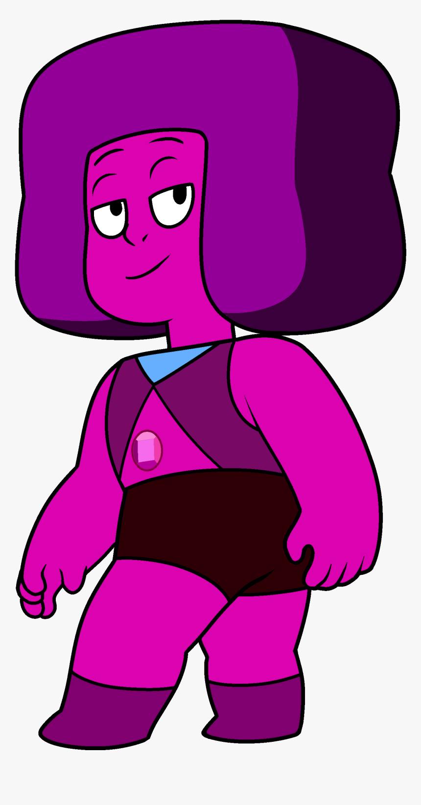 Stomach Ruby Offcolor By Yommy124 - Steven Universe Garnet Chibi, HD Png Download