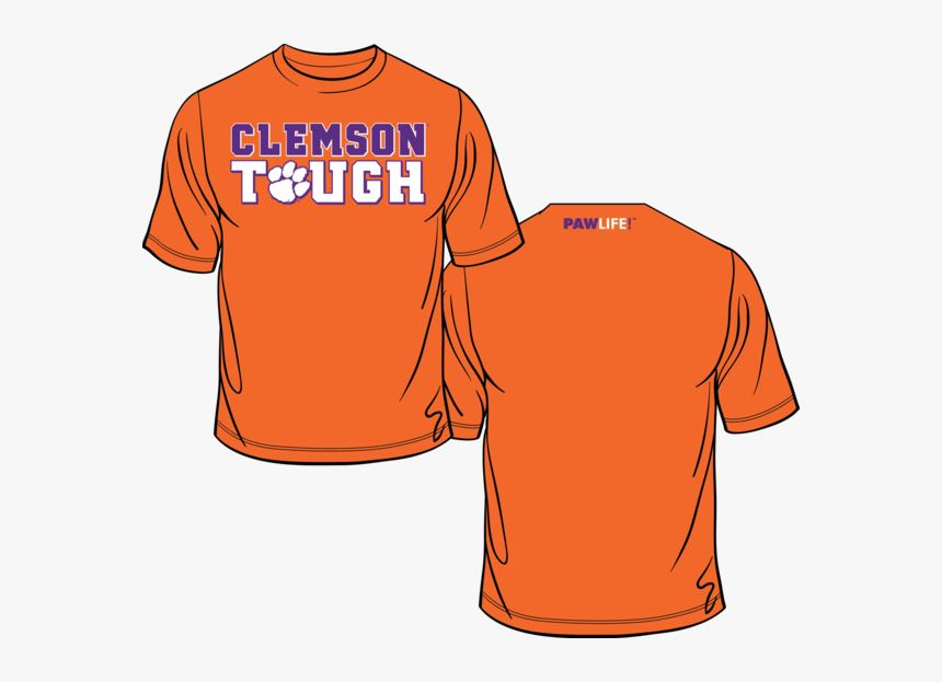 Clemson Tough - Pawlifestore - Active Shirt, HD Png Download