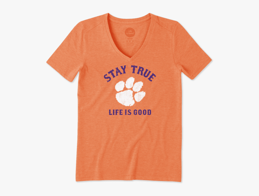 Women S Clemson Tigers Stay True Long Sleeve Cool Vee - Michigan State Mom Shirt, HD Png Download