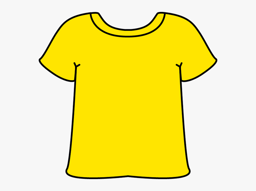 Yellow Tshirt - Shirt To Color Clipart, HD Png Download