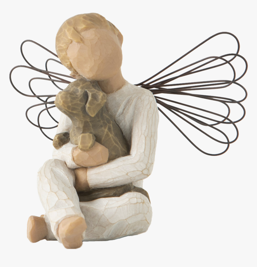 Angel Of Comfort - Willow Tree Angel Boy With Dog, HD Png Download