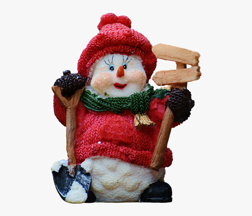 Snowman, Figure, Christmas, Cute, Cropping, Isolated - Christmas, HD Png Download