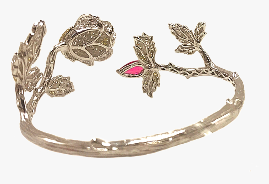 Rose Vine Cuff Bracelet - Headpiece, HD Png Download