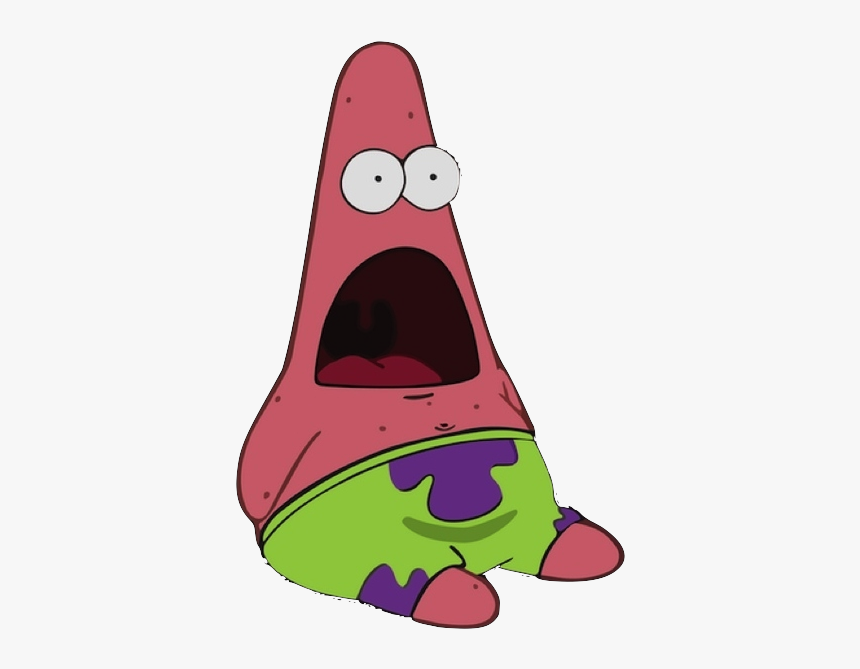 Surprised Patrick Transparent, HD Png Download