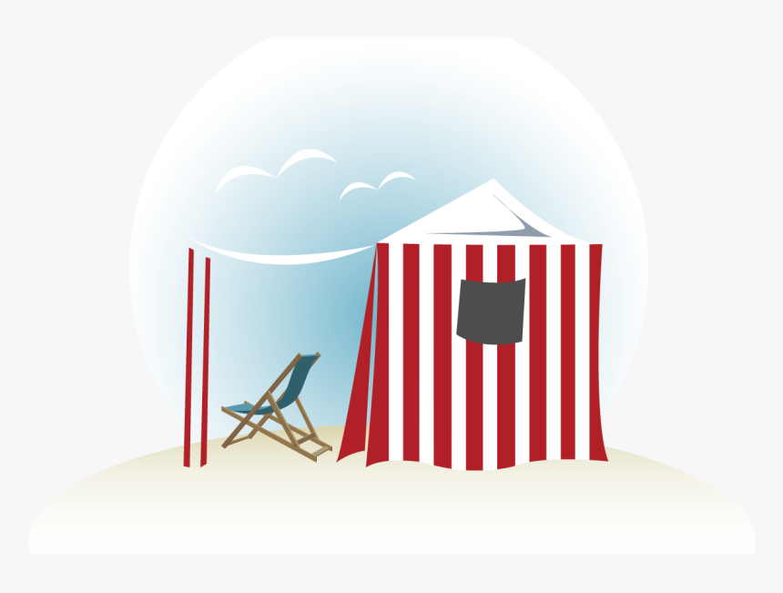Cozy Seaside Seating On The Beach - Tent, HD Png Download