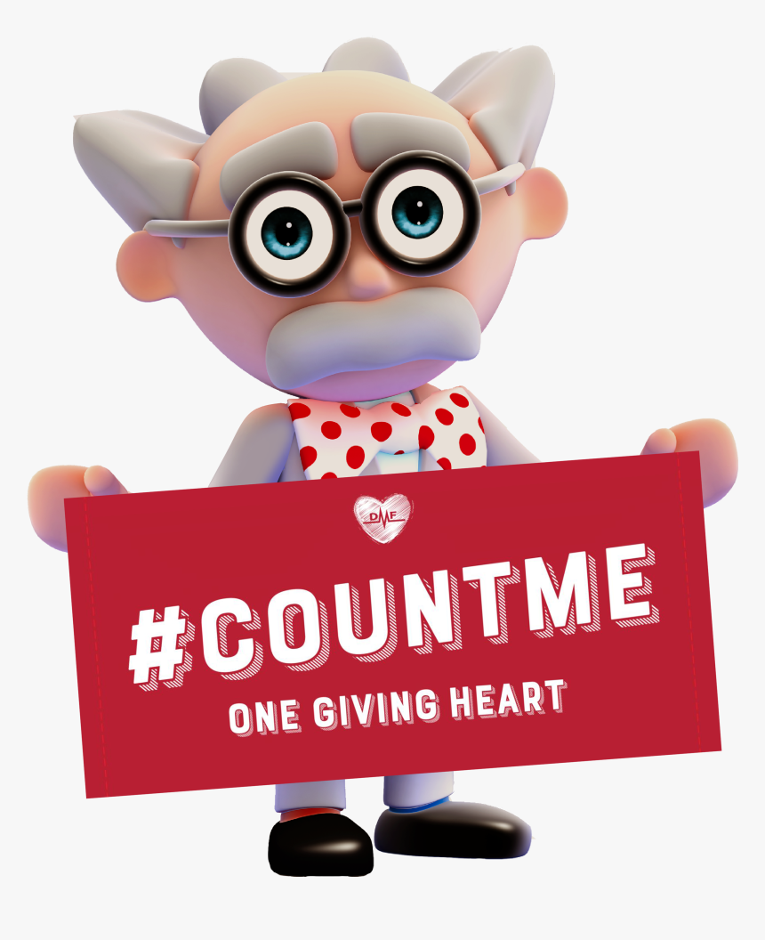 Einstein Giving Hearts - Count Me Giving Hearts, HD Png Download