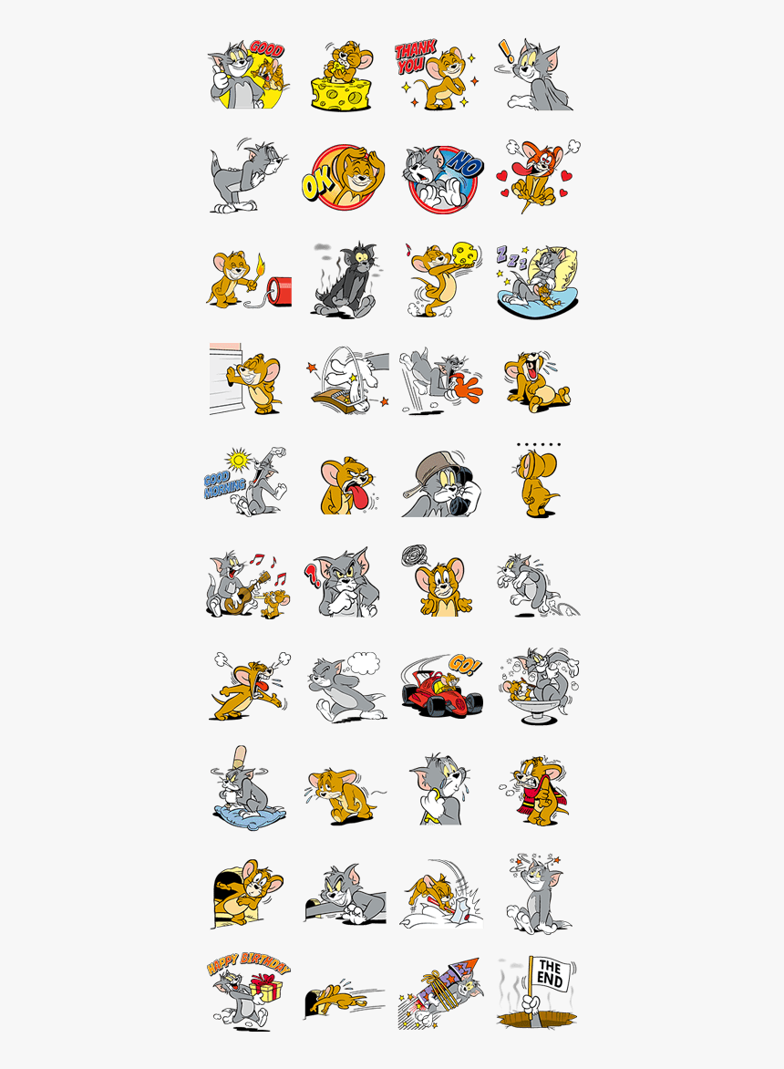 Tom And Jerry - Tom And Jerry Sticker, HD Png Download