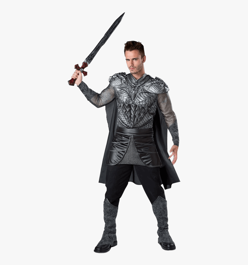 Dark Medieval Knight Adult Costume - Halloween Adult Knight Costume, HD Png Download