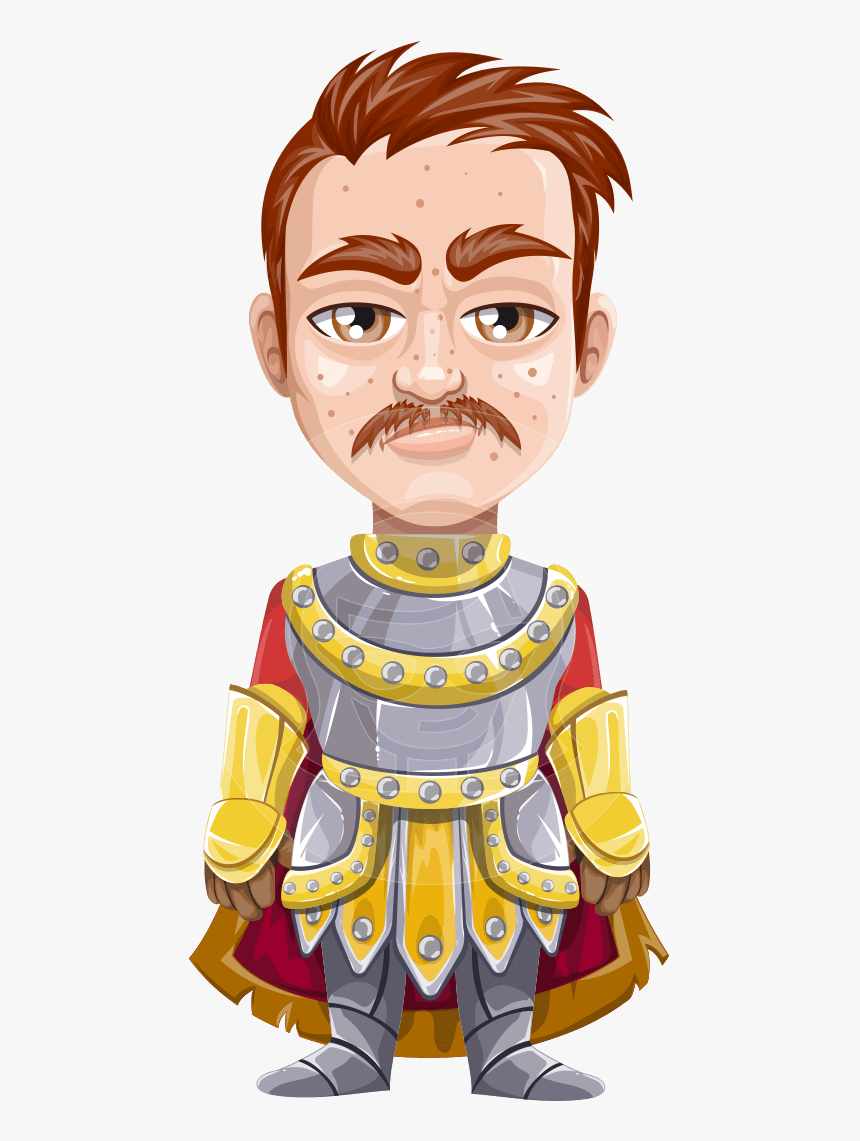 Medieval Knight Cartoon Vector Character Aka Mr - Knight, HD Png Download
