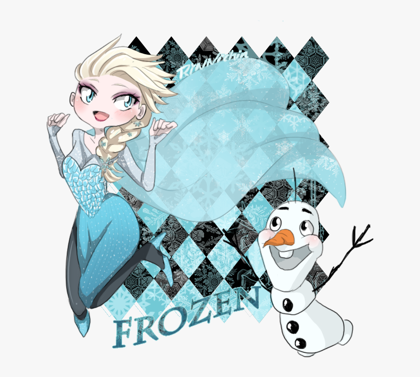 Fan Art] Frozen Elsa And Olaf By Rinnichin - Frozen Fanart Elsa And Olaf, HD Png Download