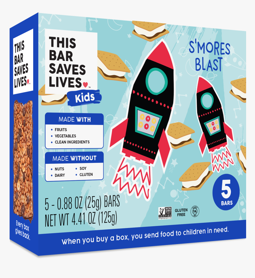 Kids S Mores Blast Bars - Saves Lives Kids Bars, HD Png Download