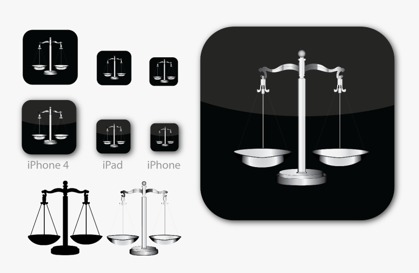 Elegant, Serious, Legal Icon Design For Eurospider - Scales Of Justice, HD Png Download