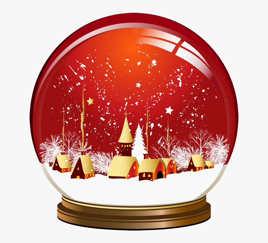 Christmas Snow Globe Png, Transparent Png