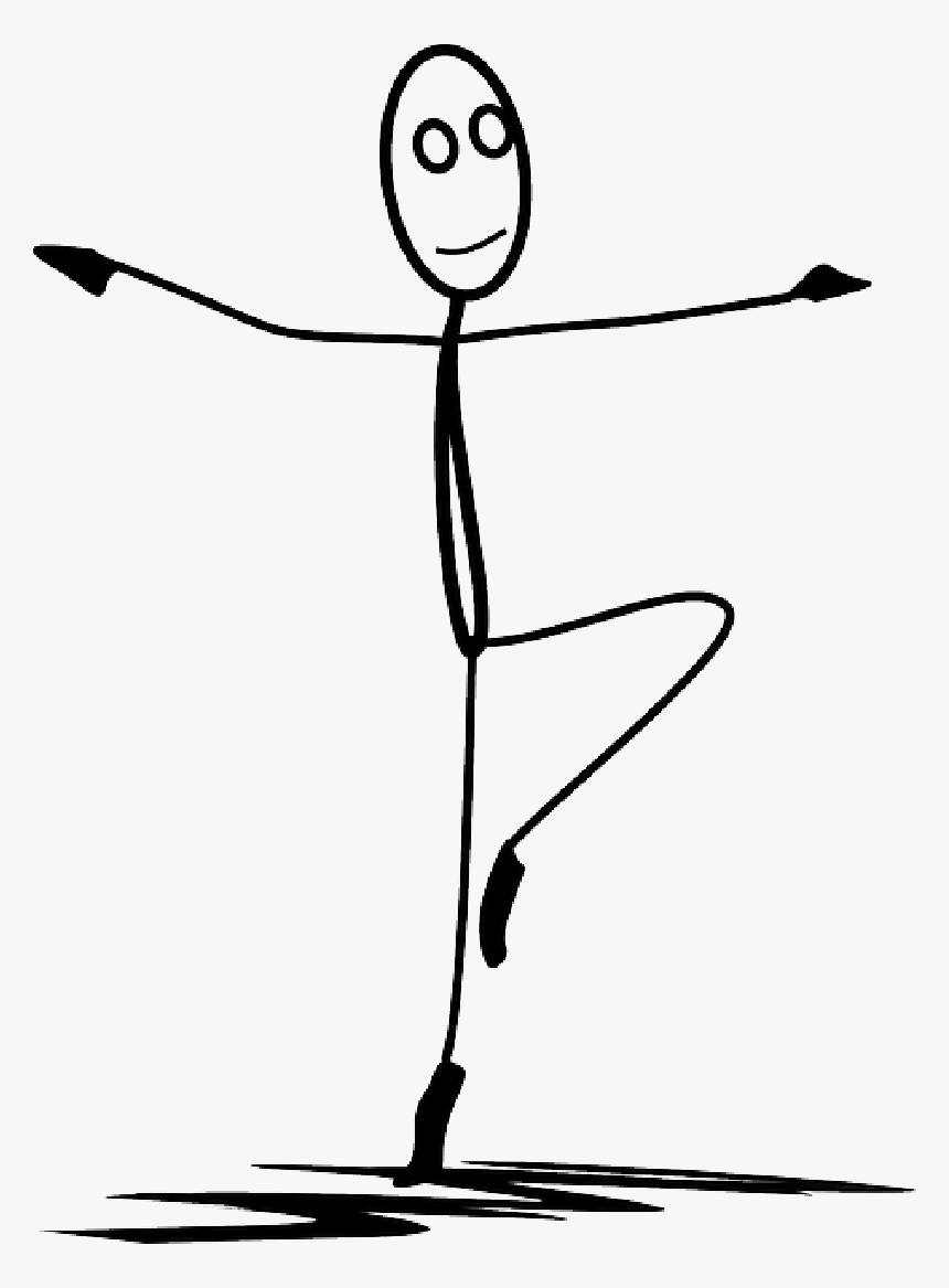 Dancing Stick Figure Clip Art N9 - Stick Figure Dancing, HD Png Download