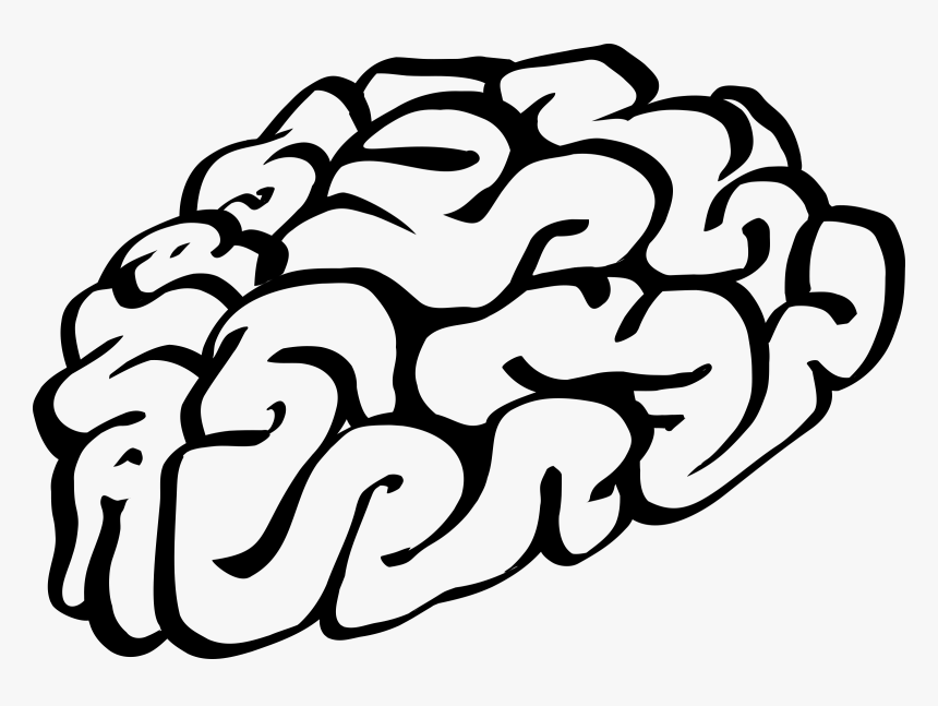 Best Of Brain Clipart Black And White Transparent - Brain Clipart Black And White, HD Png Download