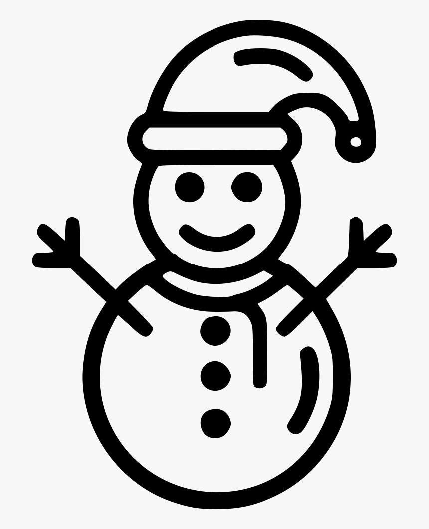 Christmas Snow Winter Snowman - Icon Snowman Png, Transparent Png