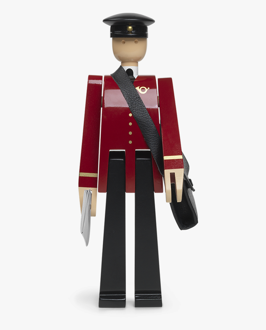 Postman Black Red - Kay Bojesen Postmand Einar, HD Png Download