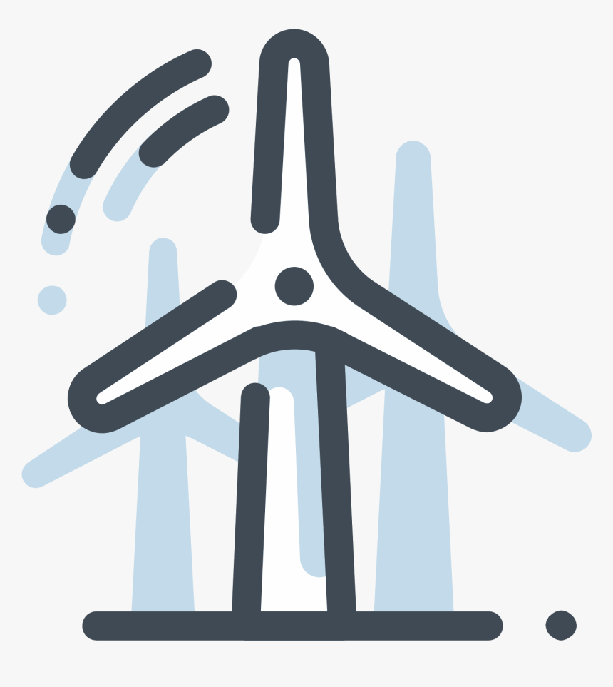 Windy Clipart Viento - Turbine Icon Png, Transparent Png