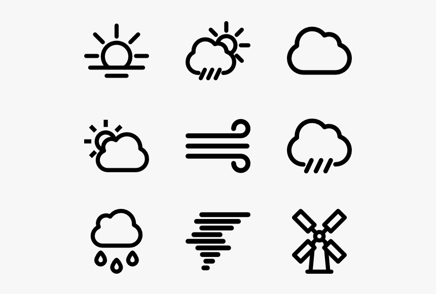 Weather - Quit Smoking Icons, HD Png Download