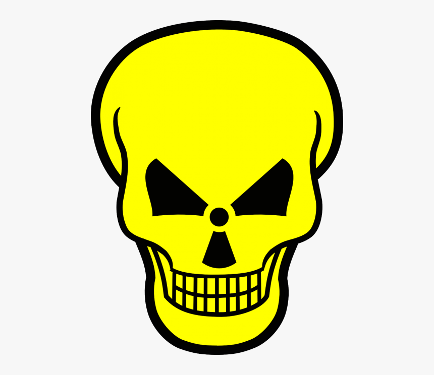 Radioactive, Atomar, Kill, Radioactivity, Warning - Easy Halloween Drawings Skull, HD Png Download