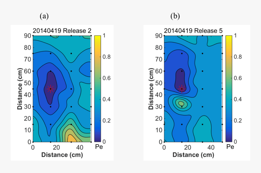 Normalized Péclet Number For Windy Case 8 And Low Wind - Map, HD Png Download