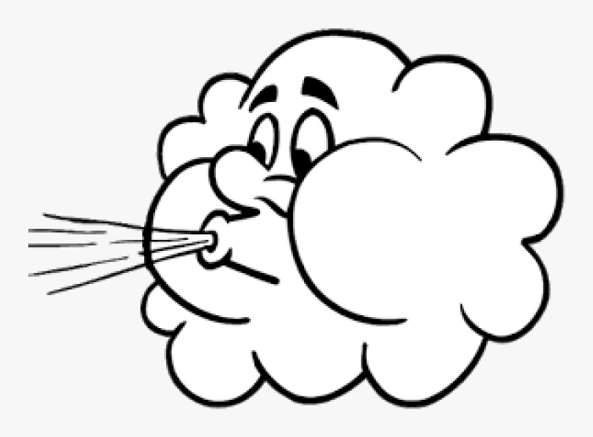 Wind Clipart Black And White, HD Png Download