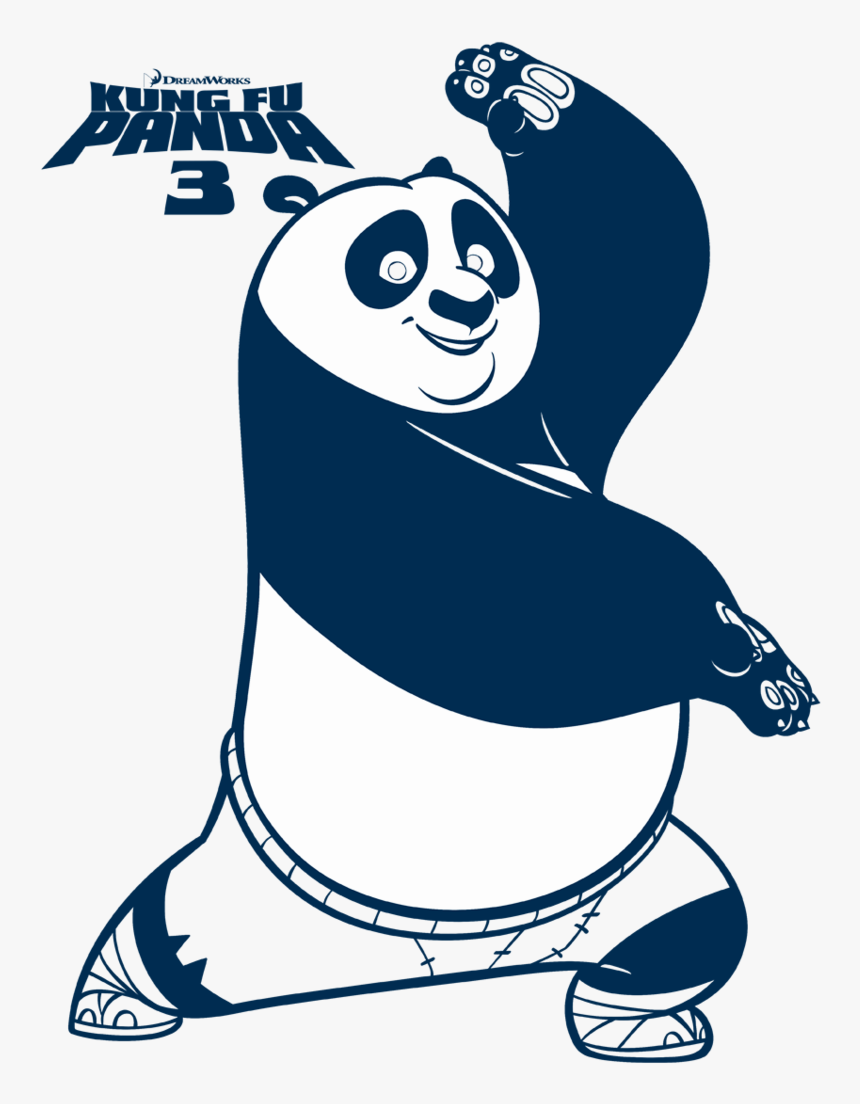 Kung Fu Panda Fighting Stance Youth T Shirt - Kung Fu Panda Colour, HD Png Download