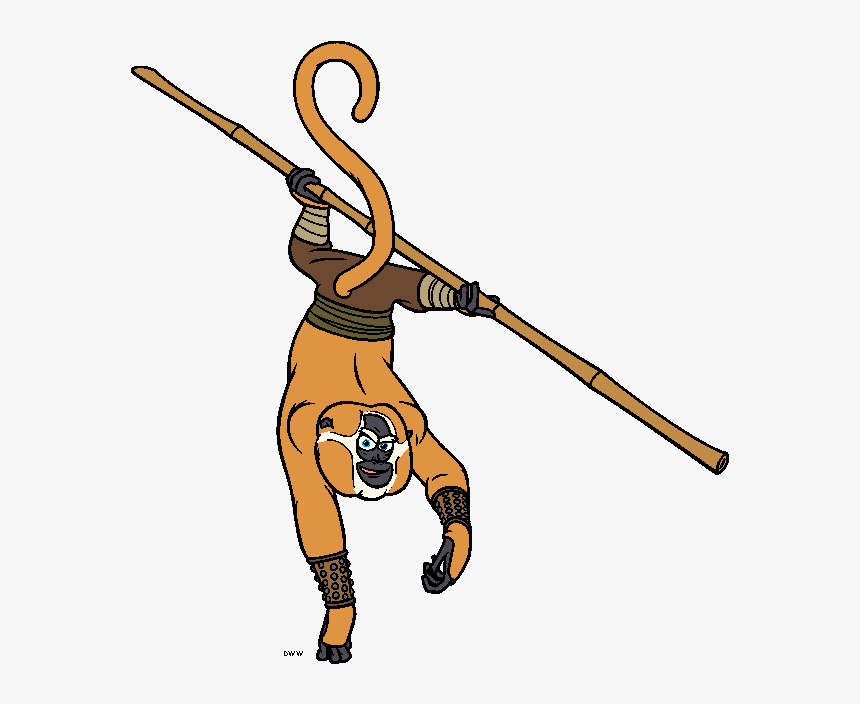 Clipart For Kung Fu Panda - Cartoon Monkey From Kung Fu Panda, HD Png Download