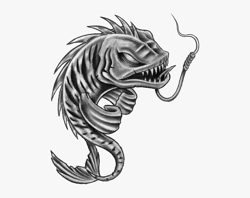 Drawing Desings Fish - Tattoo Fish, HD Png Download