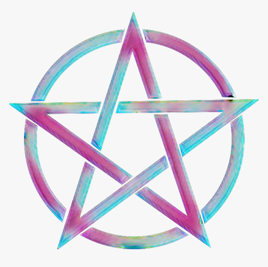 Pentacle Witch Pagan Symbol Star Pentagram Sticker - Pentagram Png, Transparent Png