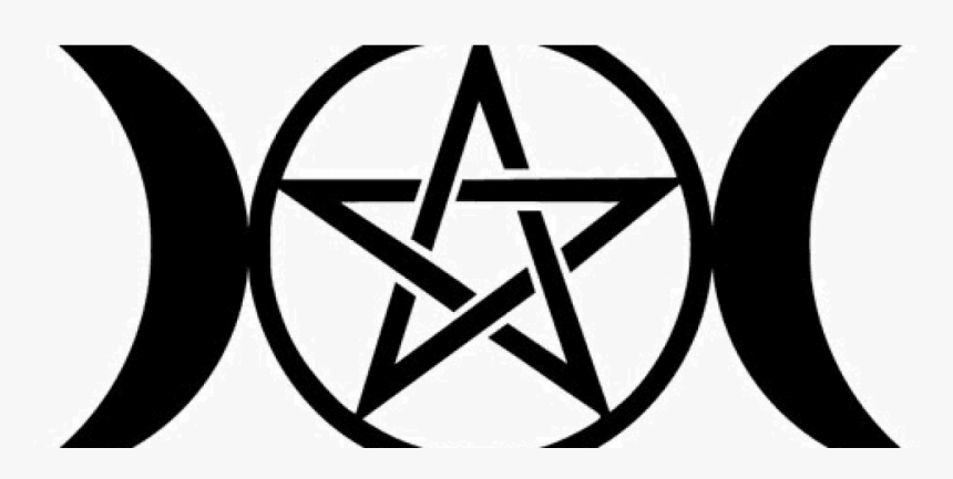 Transparent Crater Clipart - Two Crescent Moons And Pentagram, HD Png Download