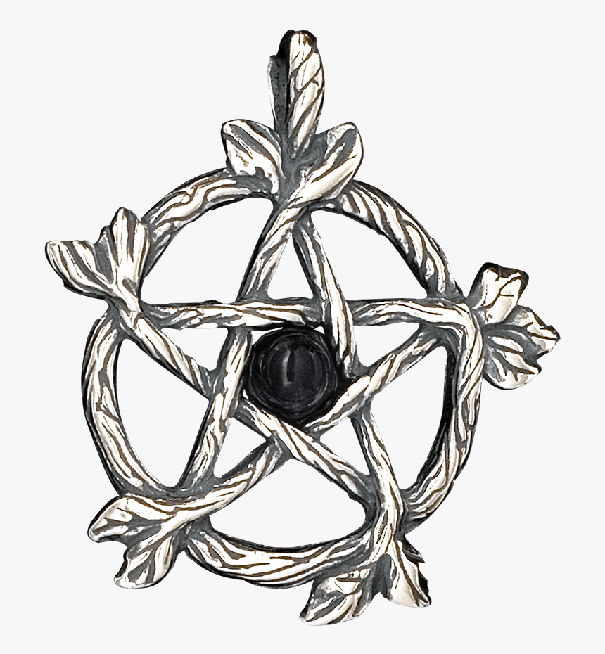 Woodland Pentacle Pendant - Transparent Wicca Symbols, HD Png Download