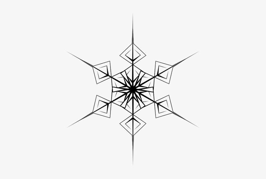 Hexagon Snowflake - Hexagon Transparent Crystal Png, Png Download