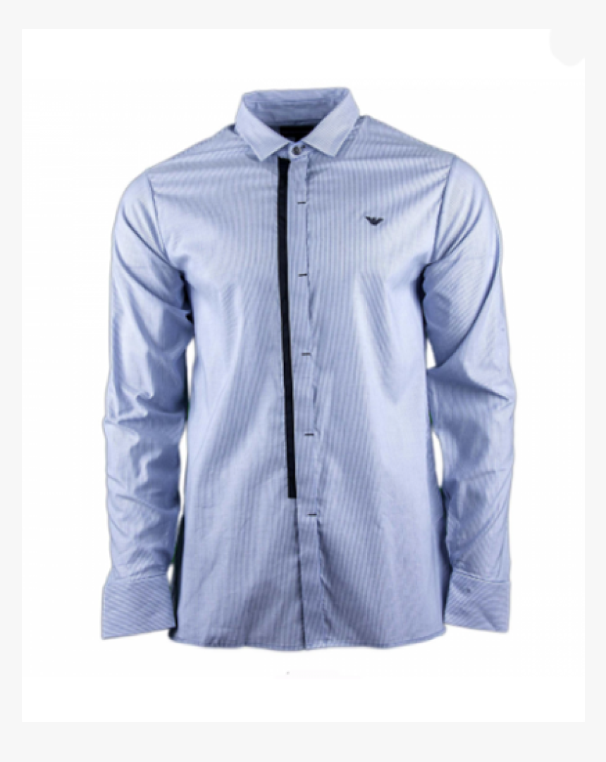 Emporio Armani Long Sleeve Classic Pinstripe Shirt - Pocket, HD Png Download