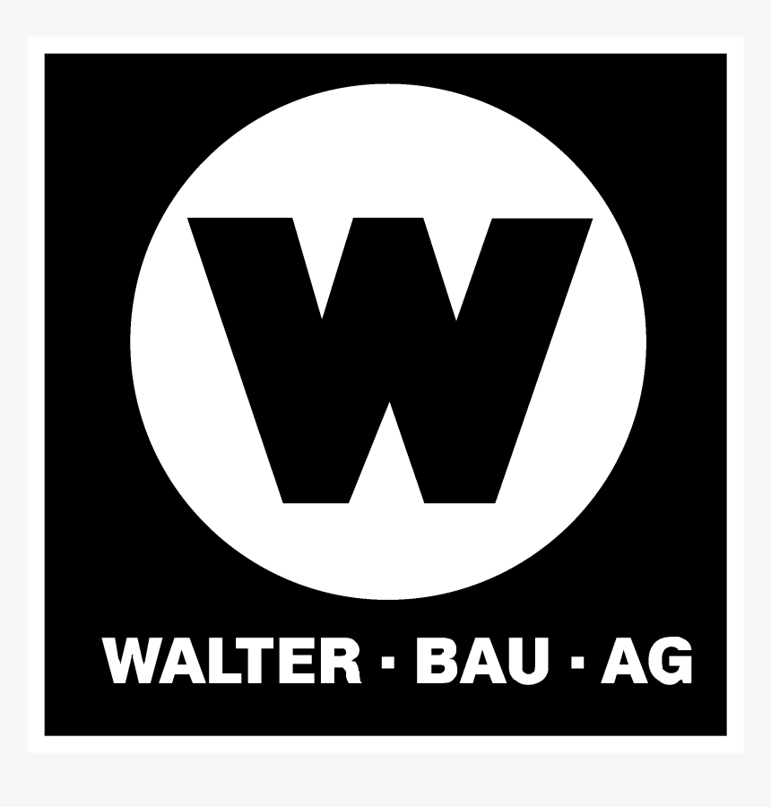Walter Bau Ag Logo Black And White - Simonds, HD Png Download