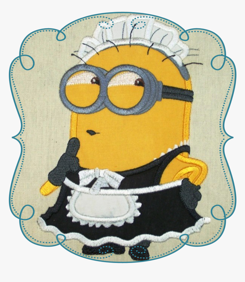 Cleaning Drawing Lady - Appliqué, HD Png Download