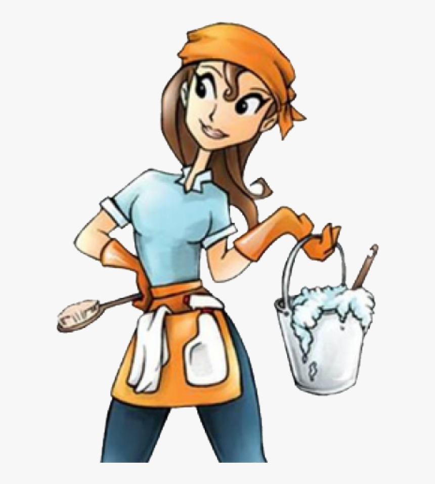 Cleaning-lady - Cleaning Lady Clip Art, HD Png Download